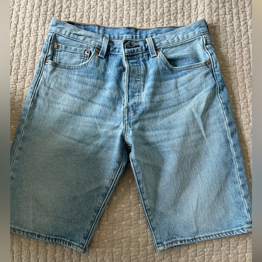 Levi's Light Blue Denim Jean Shorts